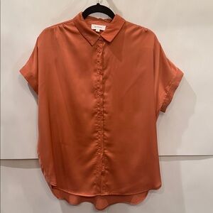 Bohme Terracotta Short Sleeve Button Down Shirt